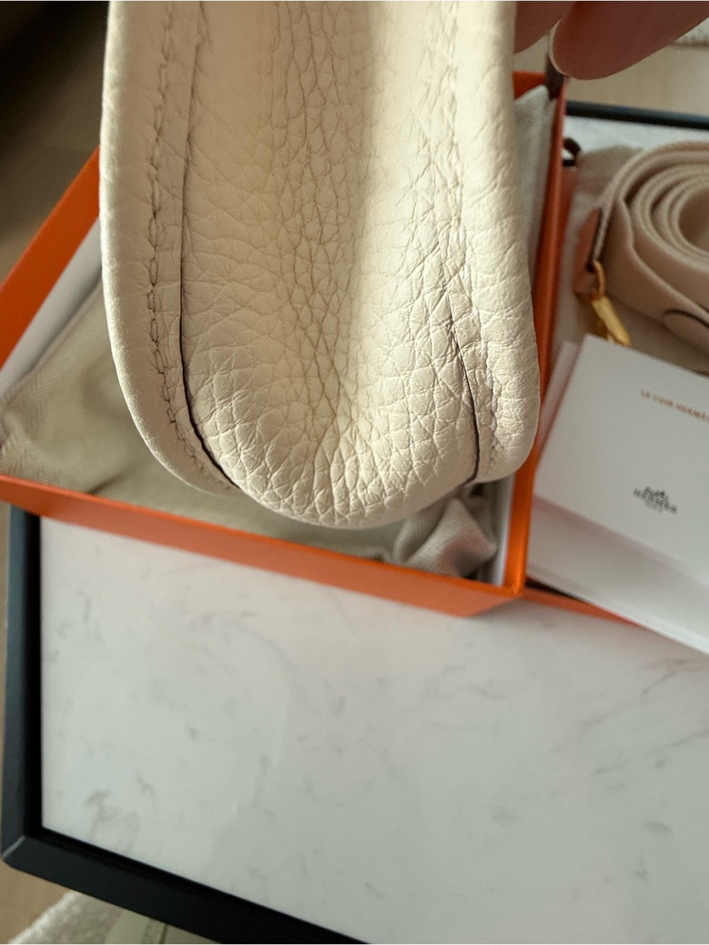 Hermes Evelyne II Mini TPM 16 Crossbody Bag in Clemence - Picture 9 of 10